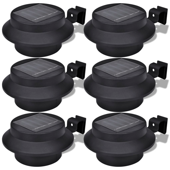 Outdoor Solar Lamp Set of 6 (Black) - Energy-efficient, Easy Installation & Maintenance-Free - Premium  from Home Treasures - Just £47.99! Shop now at Home Treasures