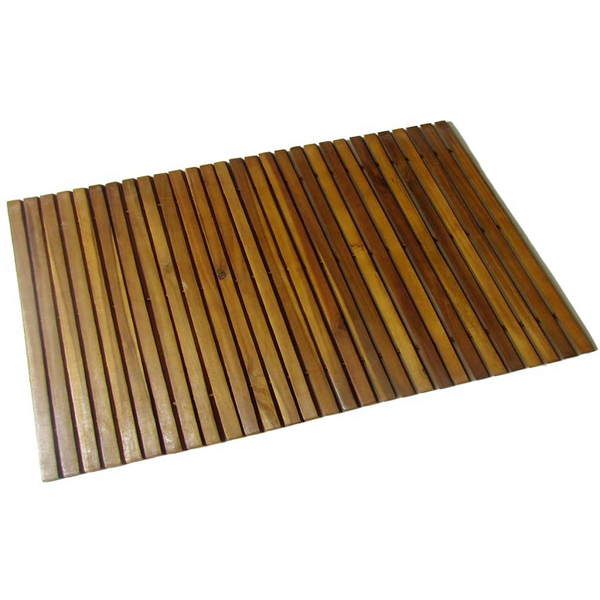 Premium Acacia Wood Bath Mat - 80 x 50 cm | Non-Slip, Water-Resistant, Durable Hardwood Mat for Bathroom & Sauna - Premium  from Home Treasures - Just £28.99! Shop now at Home Treasures