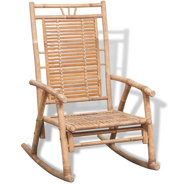 Bamboo Rocking Chair - Durable & Stylish Indoor/Outdoor Seating - Premium  from Home Treasures - Just £105.99! Shop now at Home Treasures