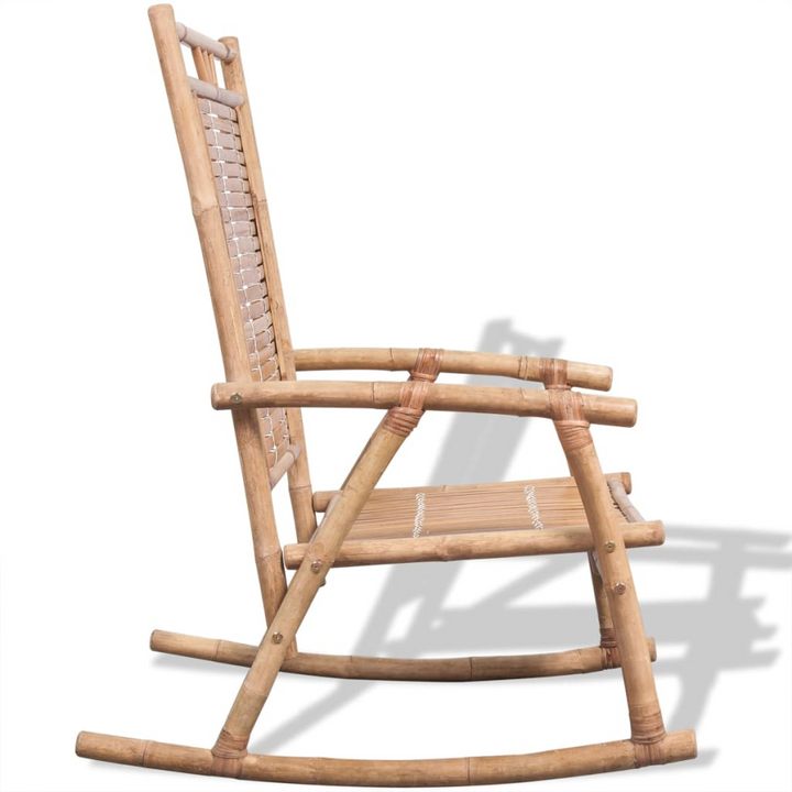 Bamboo Rocking Chair - Durable & Stylish Indoor/Outdoor Seating - Premium  from Home Treasures - Just £105.99! Shop now at Home Treasures