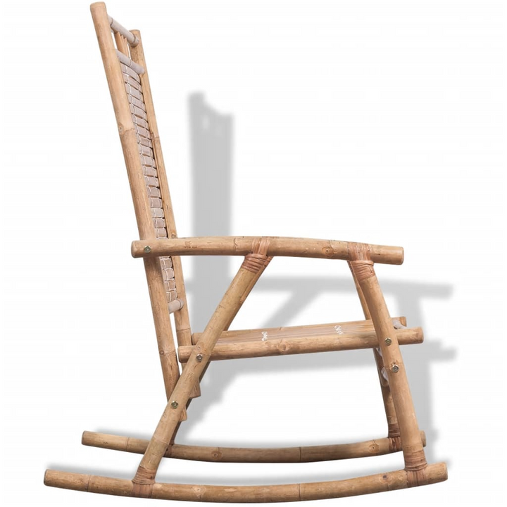 Bamboo Rocking Chair - Durable & Stylish Indoor/Outdoor Seating - Premium  from Home Treasures - Just £105.99! Shop now at Home Treasures