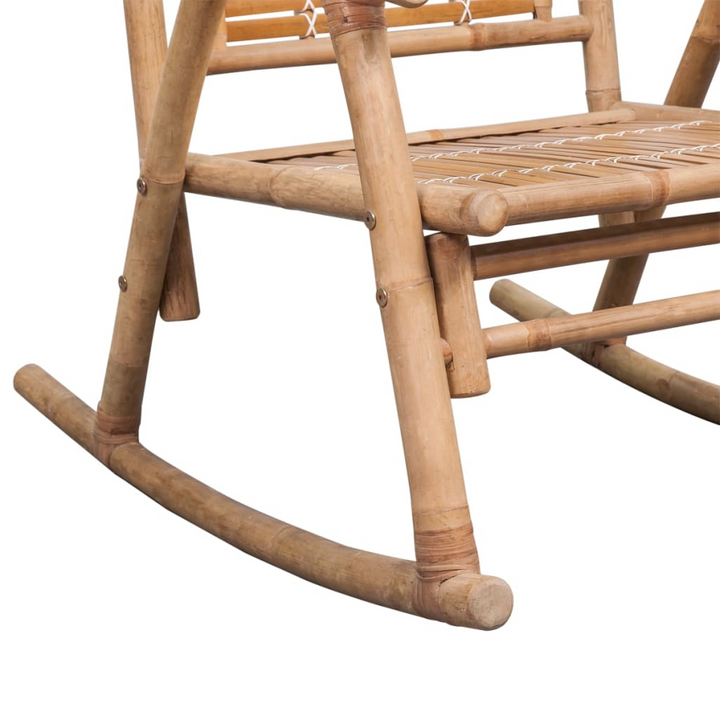 Bamboo Rocking Chair - Durable & Stylish Indoor/Outdoor Seating - Premium  from Home Treasures - Just £105.99! Shop now at Home Treasures