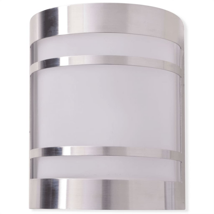 Elegant Stainless Steel Cubed Outdoor Wall Light - Weatherproof, Modern Design - Perfect for Gardens, Driveways, and Porches - Premium  from Home Treasures - Just £26.99! Shop now at Home Treasures