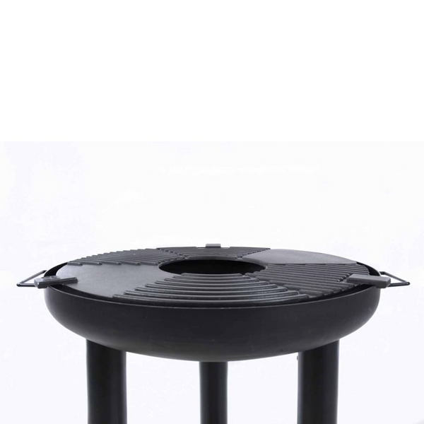 Premium BBQ Plancha Grill in Black with Removable Cast Iron Plate - Ideal for Picnics, Parties, and Camping - Premium BBQ from Home Treasures - Just £233.99! Shop now at Home Treasures