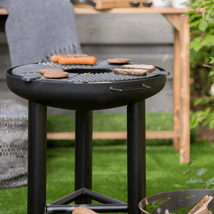 Premium BBQ Plancha Grill (Black) with Removable Cast Iron Plate - Ideal for Picnics, Parties, and Camping - Premium BBQ from Home Treasures - Just £249.99! Shop now at Home Treasures