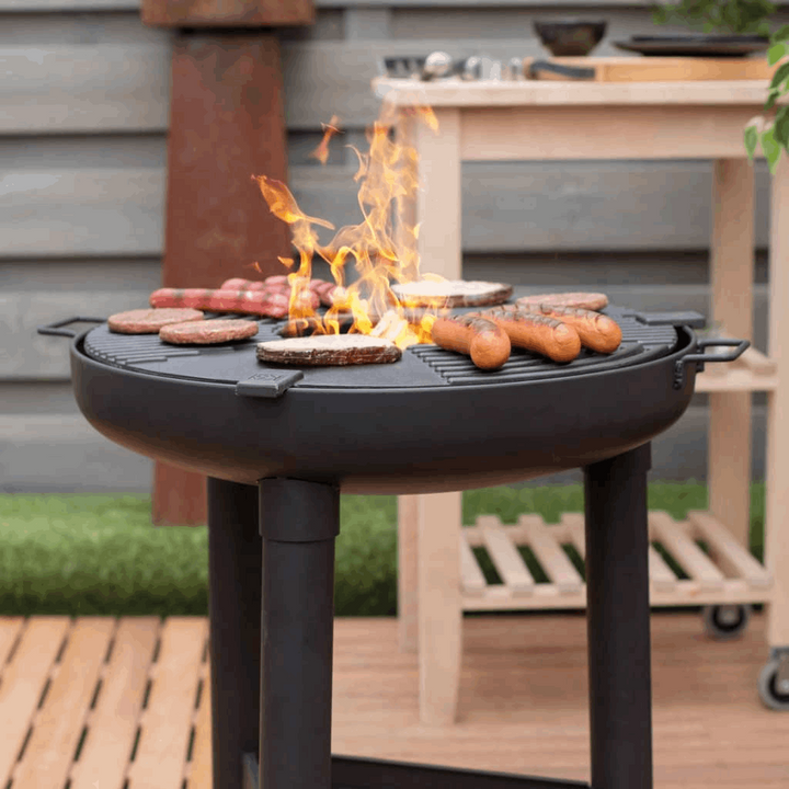 Premium BBQ Plancha Grill (Black) with Removable Cast Iron Plate - Ideal for Picnics, Parties, and Camping - Premium BBQ from Home Treasures - Just £249.99! Shop now at Home Treasures