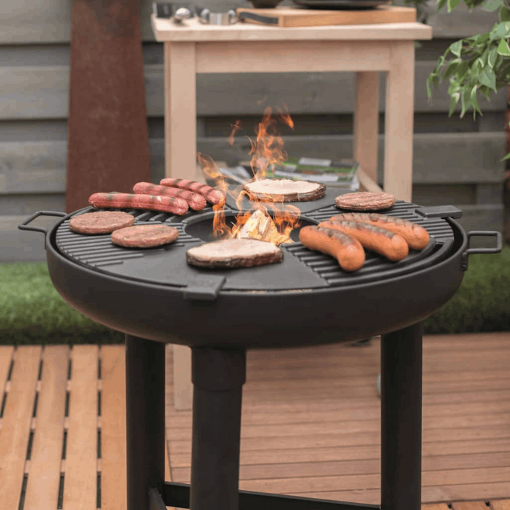 Premium BBQ Plancha Grill (Black) with Removable Cast Iron Plate - Ideal for Picnics, Parties, and Camping - Premium BBQ from Home Treasures - Just £249.99! Shop now at Home Treasures