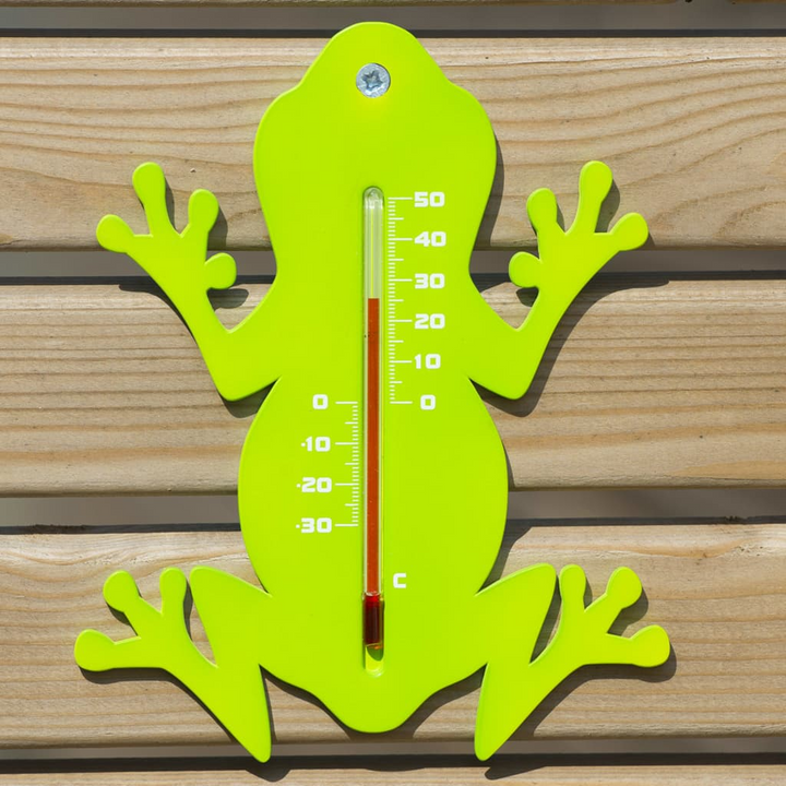 Charming Frog-Shaped Nature Outdoor Wall Thermometer - Weather-Resistant ABS Plastic - Perfect for Garden, Patio, or Balcony - Premium  from Home Treasures - Just £15.99! Shop now at Home Treasures