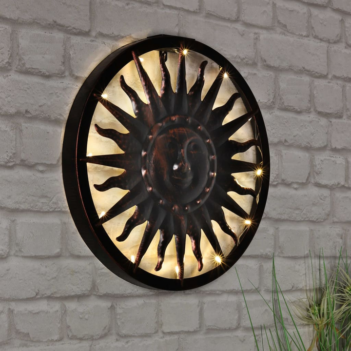 Solar LED Wall Art Light - Sun Pattern | Outdoor Decorative Solar Lights for Garden & Patio - Premium  from Home Treasures - Just £45.99! Shop now at Home Treasures