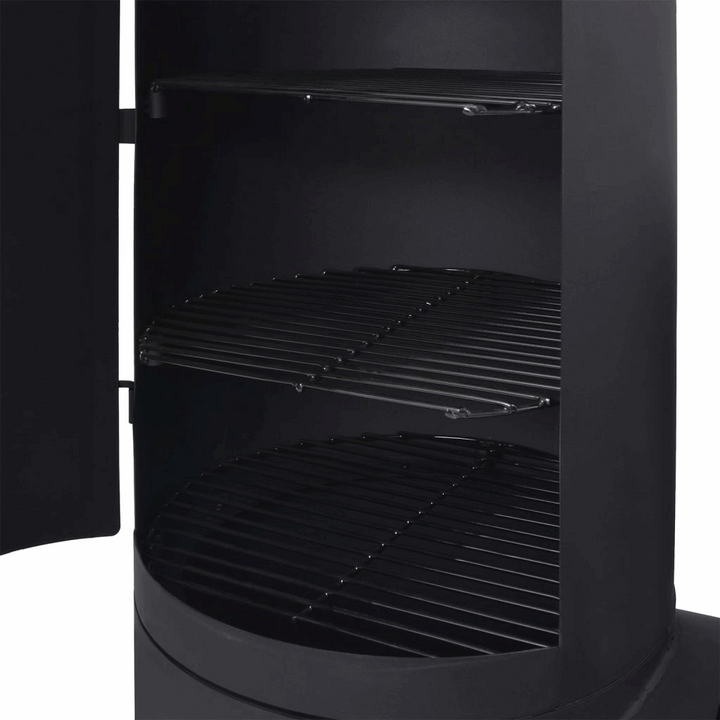 Heavy Duty BBQ Charcoal Smoker with Bottom Shelf - XXL Offset Smoker Grill, Black - Premium  from Home Treasures - Just £749.99! Shop now at Home Treasures