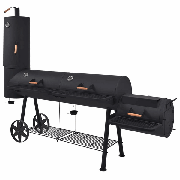 Premium BBQ Charcoal Smoker with Bottom Shelf - Extra Large Heavy-Duty Black Outdoor Grill - Premium  from Home Treasures - Just £970.99! Shop now at Home Treasures