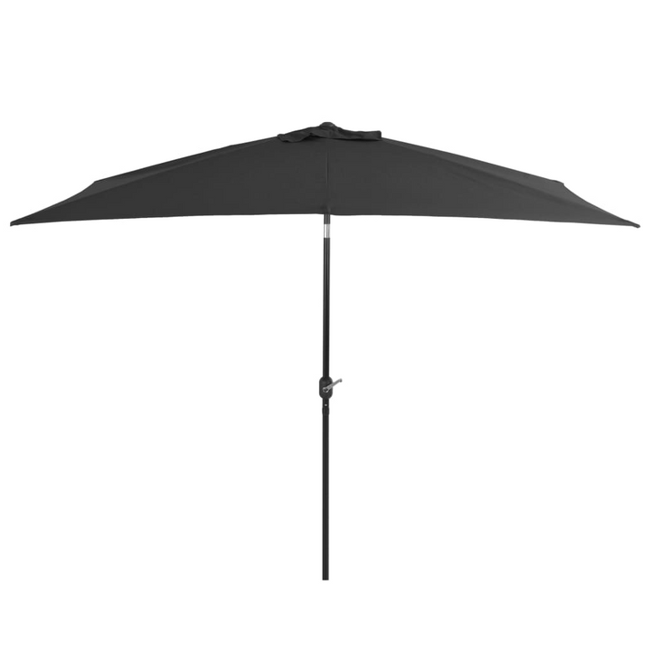 Outdoor Parasol with Tilt Function and Crank System, 300x200 cm, Anthracite - UV Protection & Durable Steel Pole - Premium  from Home Treasures - Just £64.99! Shop now at Home Treasures