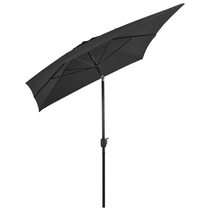 Outdoor Parasol with Tilt Function and Crank System, 300x200 cm, Anthracite - UV Protection & Durable Steel Pole - Premium  from Home Treasures - Just £64.99! Shop now at Home Treasures