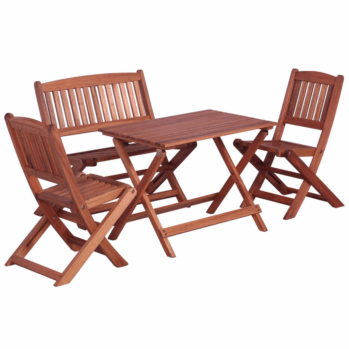 Children's 4 Piece Outdoor Dining Set - Durable Eucalyptus Wood, Weather Resistant, Foldable for Easy Storage - Ideal for Garden or Patio - Premium  from Home Treasures - Just £116.99! Shop now at Home Treasures