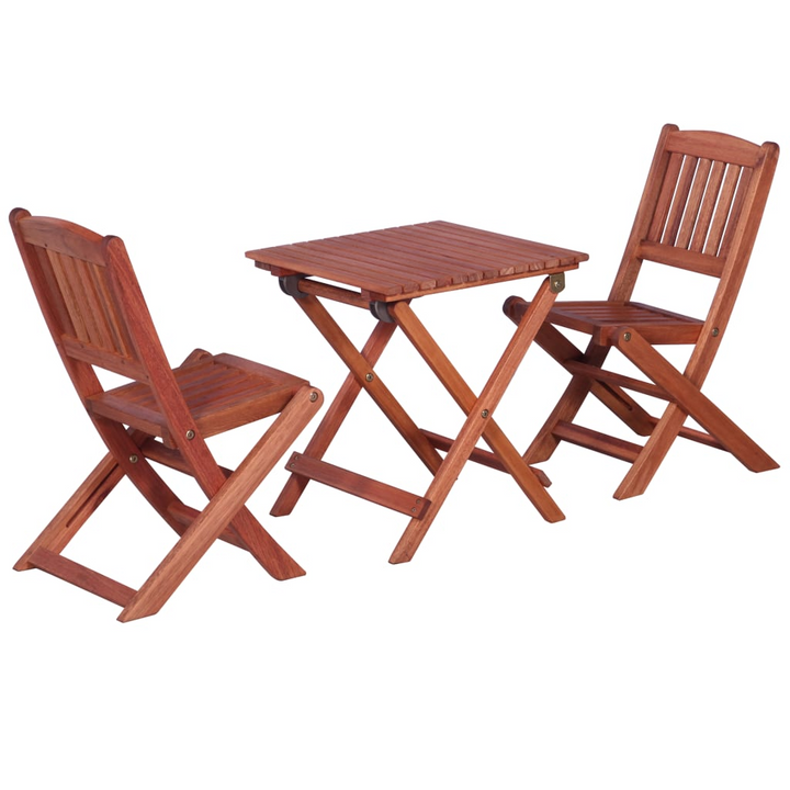 Children's Bistro Set | Solid Eucalyptus Wood | Outdoor Folding Dining Table and Chairs - Premium  from Home Treasures - Just £77.99! Shop now at Home Treasures