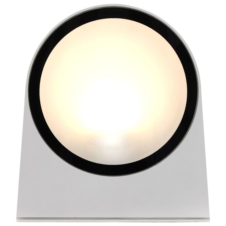 Modern Round Outdoor Wall Lights - Set of 2, White - Weatherproof, Durable LED Lamps - Premium  from Home Treasures - Just £31.99! Shop now at Home Treasures