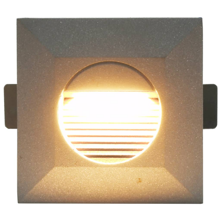 Elegant Silver Square Outdoor LED Wall Lights, Set of 6 – Weather-Proof & Energy Efficient - Premium  from Home Treasures - Just £78.99! Shop now at Home Treasures