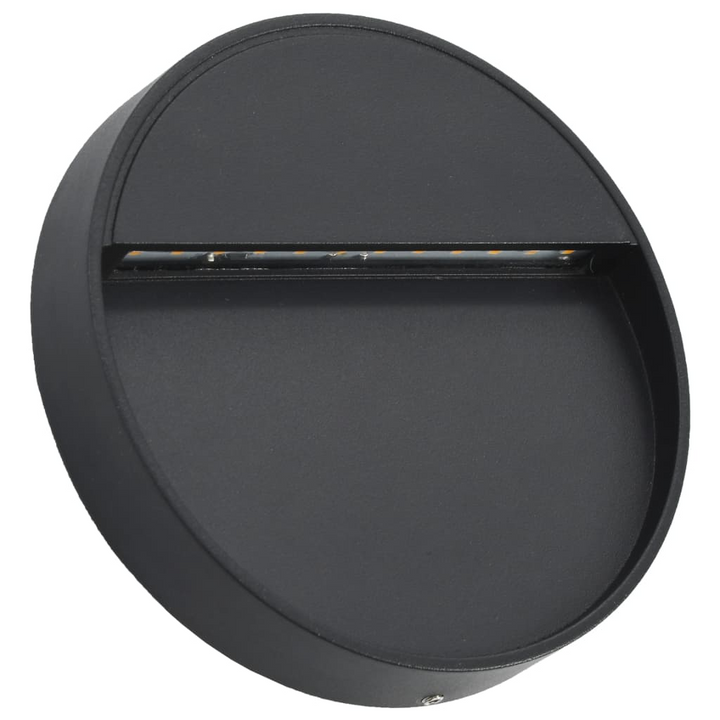 Round Outdoor LED Wall Lights in Black, Set of 2 - Weatherproof, Modern Design, Energy Efficient - Premium  from Home Treasures - Just £36.99! Shop now at Home Treasures