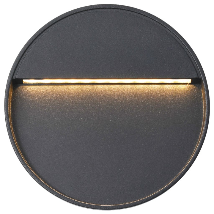 Round Outdoor LED Wall Lights in Black, Set of 2 - Weatherproof, Modern Design, Energy Efficient - Premium  from Home Treasures - Just £36.99! Shop now at Home Treasures