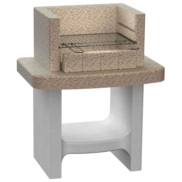 Concrete Charcoal BBQ Stand with Adjustable Shelf - Durable and Customizable Outdoor Grill Station for Your Garden or Patio - Premium  from Home Treasures - Just £965.99! Shop now at Home Treasures