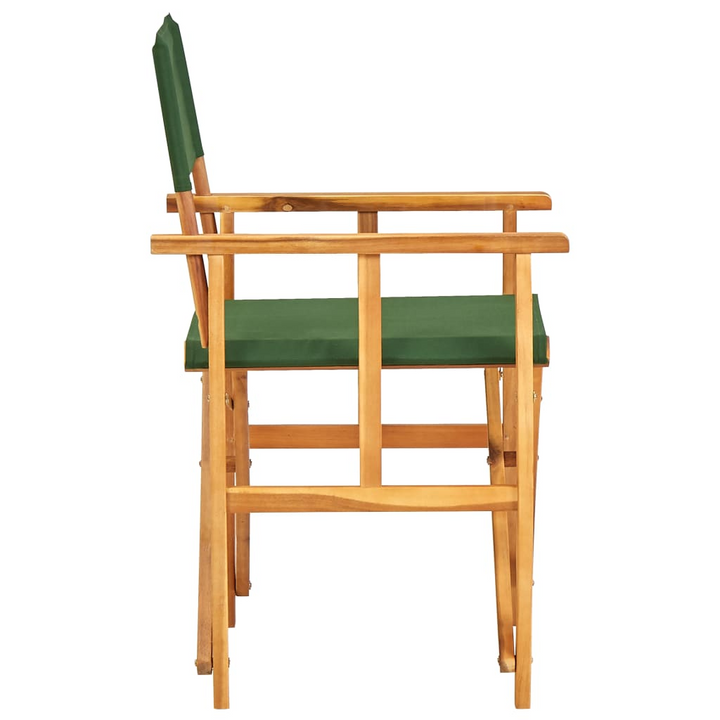 Director's Chair Solid Acacia Wood Green - Stylish and Comfortable - Premium  from Home Treasures - Just £64.99! Shop now at Home Treasures