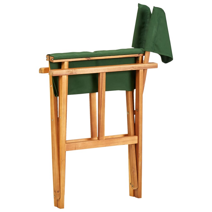 Director's Chair Solid Acacia Wood Green - Stylish and Comfortable - Premium  from Home Treasures - Just £64.99! Shop now at Home Treasures