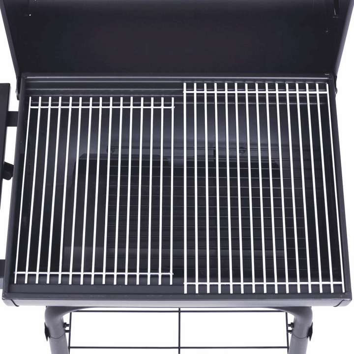 Heavy-Duty Charcoal BBQ Grill Smoker with Bottom Shelf  in Black - Portable & Durable - Premium  from Home Treasures - Just £147.99! Shop now at Home Treasures