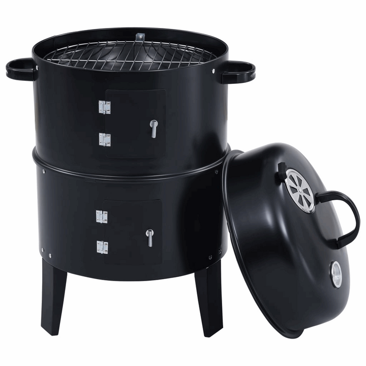 3-in-1 Charcoal Smoker BBQ Grill - 40 x 80cm, Ideal for Grilling, Smoking, and Cooking - Premium  from Home Treasures - Just £82.99! Shop now at Home Treasures