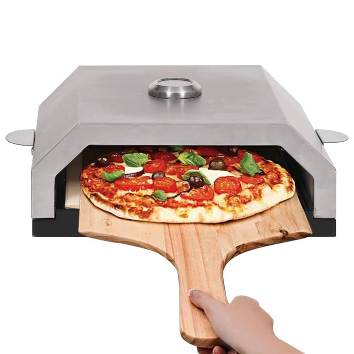 Premium Pizza Oven with Ceramic Stone for Gas & Charcoal BBQ - Perfect for Outdoor Parties - Premium  from Home Treasures - Just £83.99! Shop now at Home Treasures