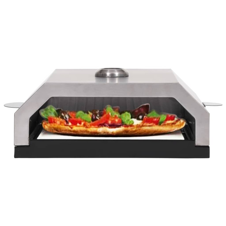 Premium Pizza Oven with Ceramic Stone for Gas & Charcoal BBQ - Perfect for Outdoor Parties - Premium  from Home Treasures - Just £83.99! Shop now at Home Treasures