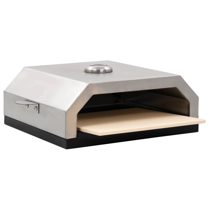 Premium Pizza Oven with Ceramic Stone for Gas & Charcoal BBQ - Perfect for Outdoor Parties - Premium  from Home Treasures - Just £84.99! Shop now at Home Treasures