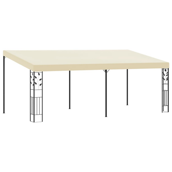 Elegant Wall-Mounted Gazebo (Cream) - Durable Outdoor Awning for Garden & Patio, with Weather-Resistant Coating and Easy Assembly - Premium  from Home Treasures - Just £386.99! Shop now at Home Treasures