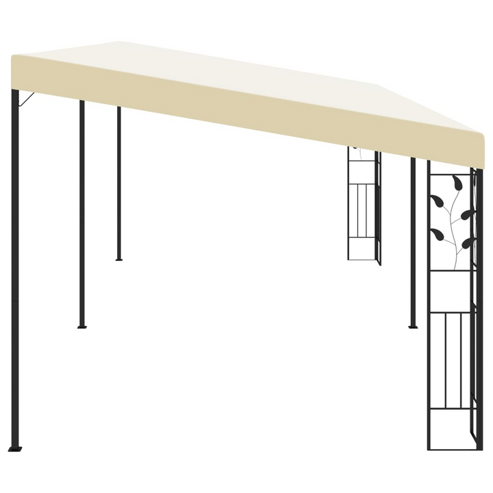 Elegant Wall-Mounted Gazebo (Cream) - Durable Outdoor Awning for Garden & Patio, with Weather-Resistant Coating and Easy Assembly - Premium  from Home Treasures - Just £386.99! Shop now at Home Treasures