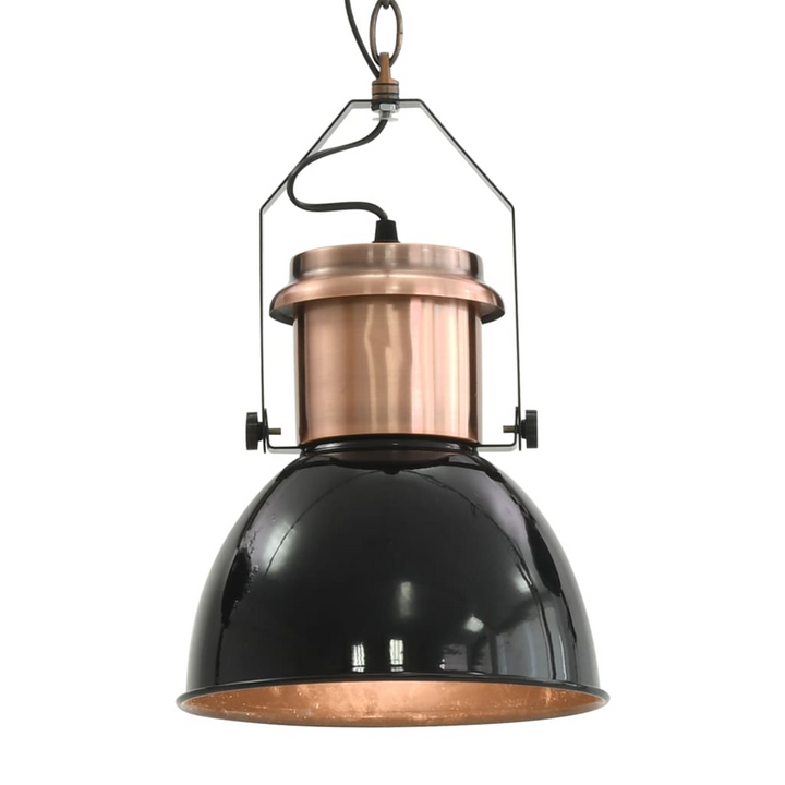 Modern Black Round Pendant Ceiling Lamp Set, 2 pcs - Stylish E27 Metal Lighting Fixtures for Home & Commercial Spaces - Premium  from Home Treasures - Just £99.99! Shop now at Home Treasures