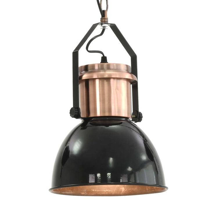 Modern Black Round Pendant Ceiling Lamp Set, 2 pcs - Stylish E27 Metal Lighting Fixtures for Home & Commercial Spaces - Premium  from Home Treasures - Just £99.99! Shop now at Home Treasures