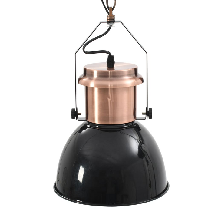 Modern Black Round Pendant Ceiling Lamp Set, 2 pcs - Stylish E27 Metal Lighting Fixtures for Home & Commercial Spaces - Premium  from Home Treasures - Just £99.99! Shop now at Home Treasures