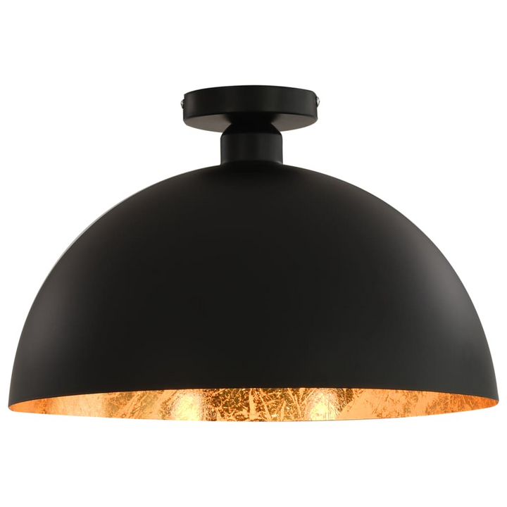 Elegant Ceiling Lamps - Set of 2 in Black and Gold, Semi-Spherical Design, E27 Socket - Premium  from Home Treasures - Just £81.99! Shop now at Home Treasures