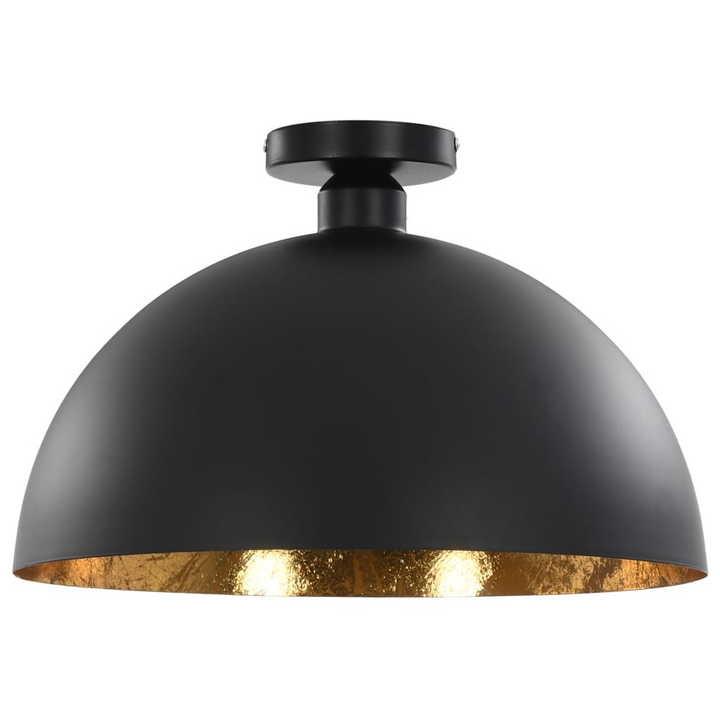 Elegant Ceiling Lamps - Set of 2 in Black and Gold, Semi-Spherical Design, E27 Socket - Premium  from Home Treasures - Just £81.99! Shop now at Home Treasures