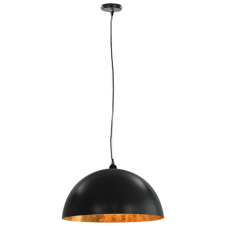 Elegant Black and Gold Semi-Spherical Ceiling Lamps - Set of 2 (50 cm, E27) - Premium  from Home Treasures - Just £160.99! Shop now at Home Treasures