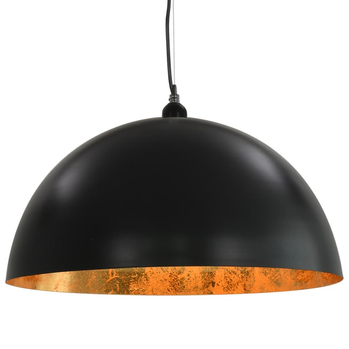 Elegant Black and Gold Semi-Spherical Ceiling Lamps - Set of 2 (50 cm, E27) - Premium  from Home Treasures - Just £160.99! Shop now at Home Treasures