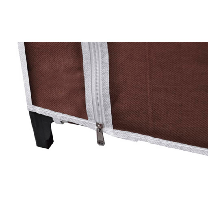 Fabric Wardrobe in Brown - Durable, Spacious, and Portable Storage Solution - Premium  from Home Treasures - Just £49.99! Shop now at Home Treasures