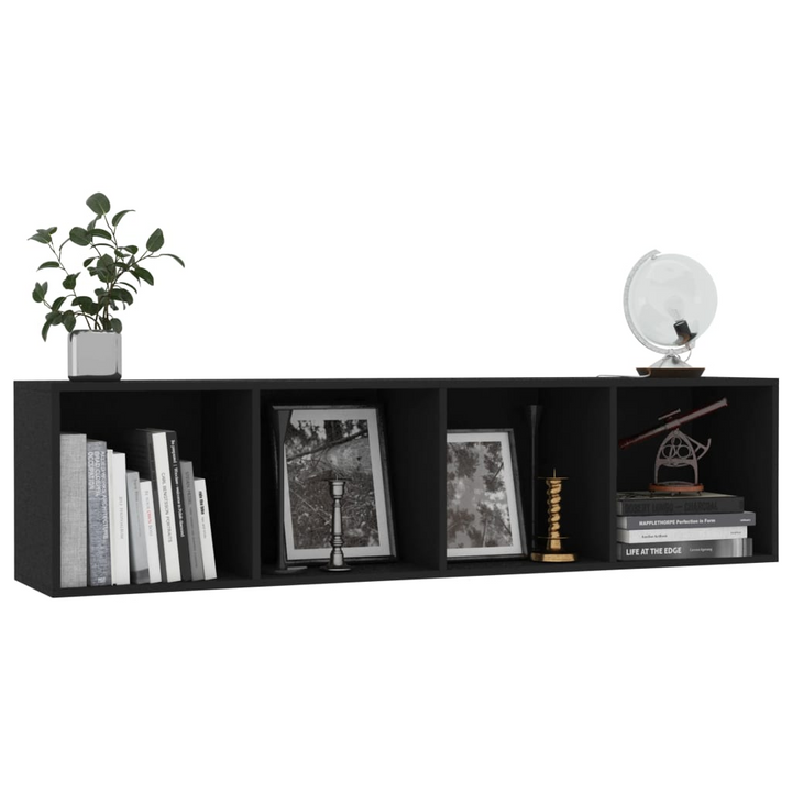 Sleek Black Book Cabinet/TV Cabinet - Versatile Storage Solution for Modern Homes - Premium  from Home Treasures - Just £68.99! Shop now at Home Treasures