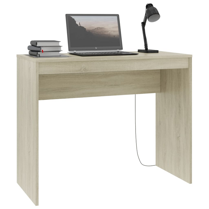 Sleek Sonoma Oak Work Desk - 90x40x72cm Engineered Wood - Modern & Durable Workspace - Premium  from Home Treasures - Just £41.99! Shop now at Home Treasures