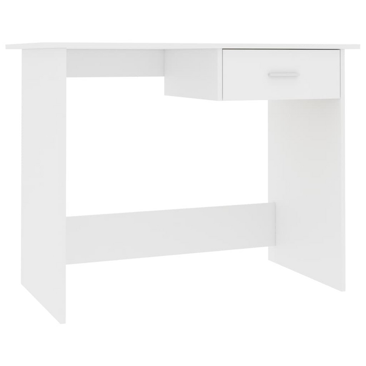 Sleek and Modern White Work Desk with Drawer - 100 x 50 x 76cm | Durable & Space-Saving Office Solution - Premium  from Home Treasures - Just £66.99! Shop now at Home Treasures