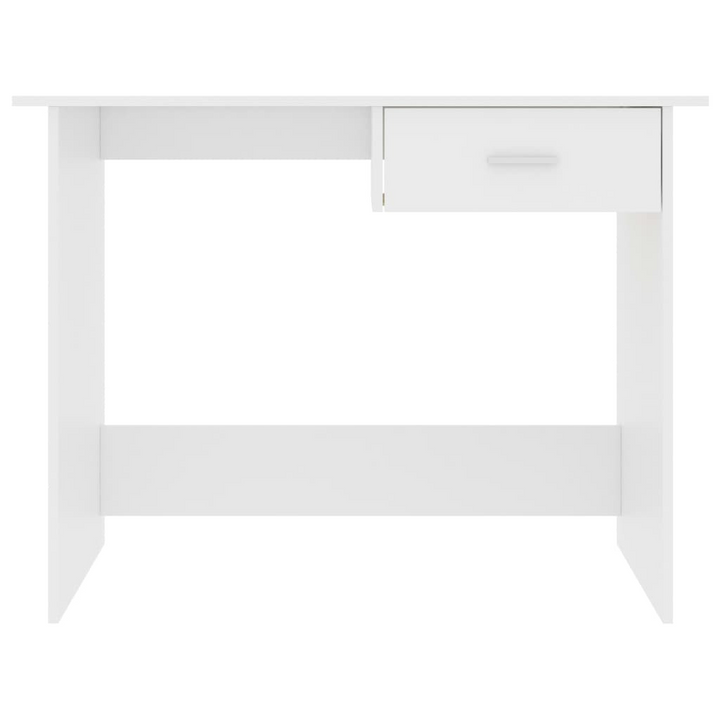 Sleek and Modern White Work Desk with Drawer - 100 x 50 x 76cm | Durable & Space-Saving Office Solution - Premium  from Home Treasures - Just £66.99! Shop now at Home Treasures