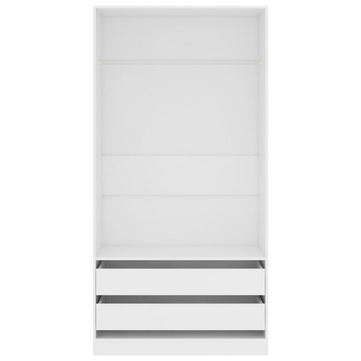 Sturdy and Chic Open Wardrobe (White) - 100 x 50 x 200 cm | Perfect Storage Solution for Clothes & Accessories - Premium  from Home Treasures - Just £205.99! Shop now at Home Treasures