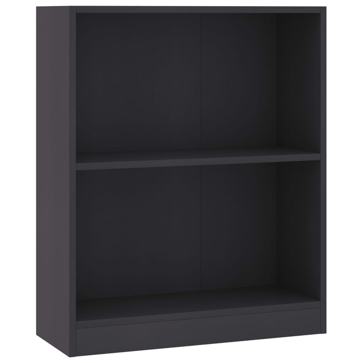 Stylish Grey Bookshelf - 2-Layer Design, 60 x 24 x 74.5 cm - Durable & Versatile Storage Solution for Home & Office - Premium  from Home Treasures - Just £45.99! Shop now at Home Treasures