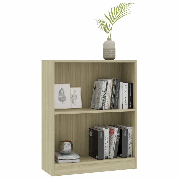 Stylish Sonoma Oak Bookshelf - Compact & Multi-Functional, 60 x 24 x 74.5 cm - Premium  from Home Treasures - Just £45.99! Shop now at Home Treasures