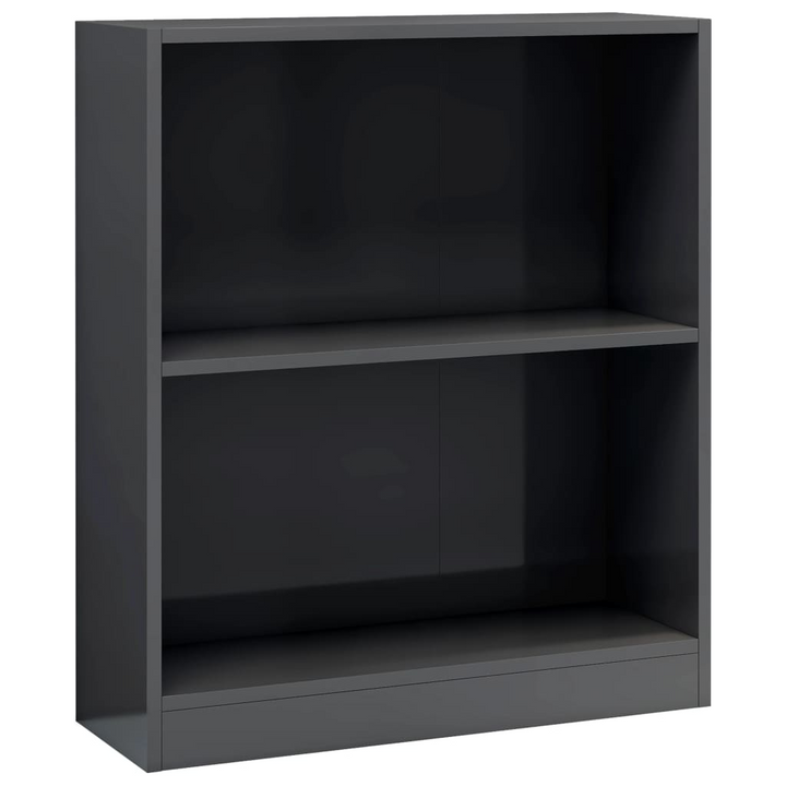 Stylish High Gloss Grey Bookshelf - 60 x 24 x 74.5cm | Modern & Durable Storage Solution - Premium  from Home Treasures - Just £49.99! Shop now at Home Treasures