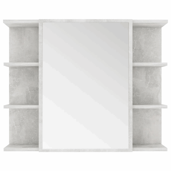 Modern Bathroom Mirror Cabinet in Concrete Grey - 80 x 20.5 x 64cm | Stylish Storage Solution - Premium  from Home Treasures - Just £81.99! Shop now at Home Treasures